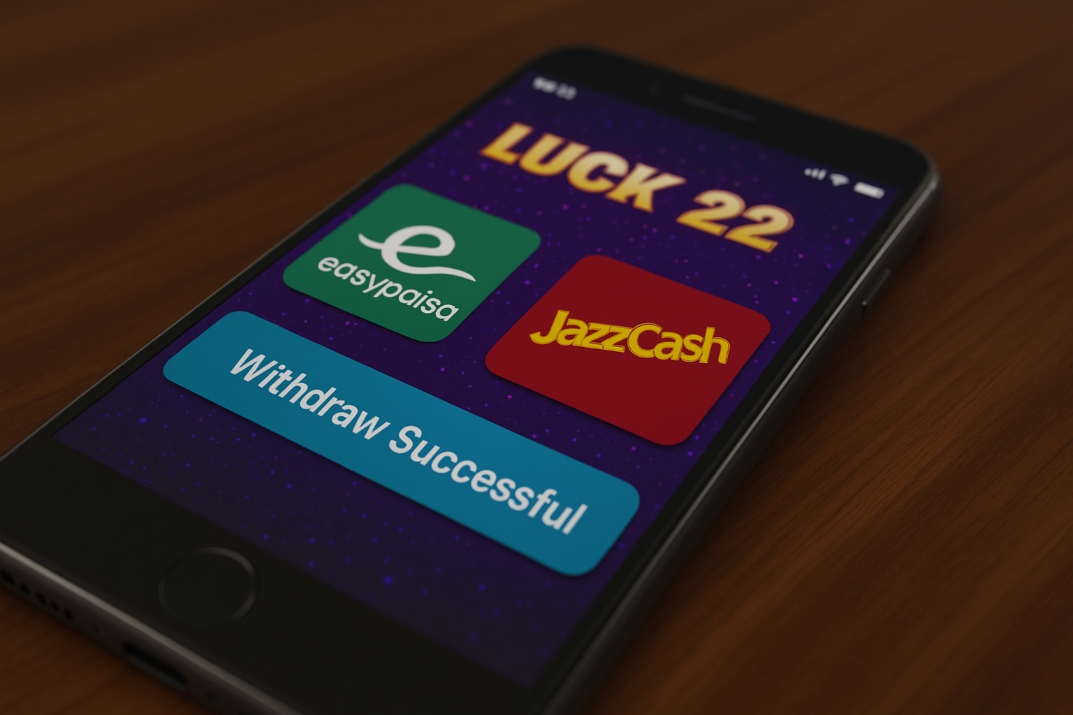 Luck 22 Game Pakistan withdrawal options with Easypaisa and JazzCash