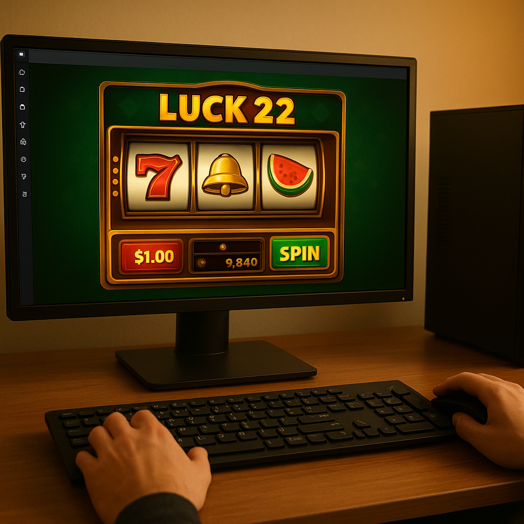 Luck 22 Game gameplay running on PC through Android emulator with vibrant graphics.