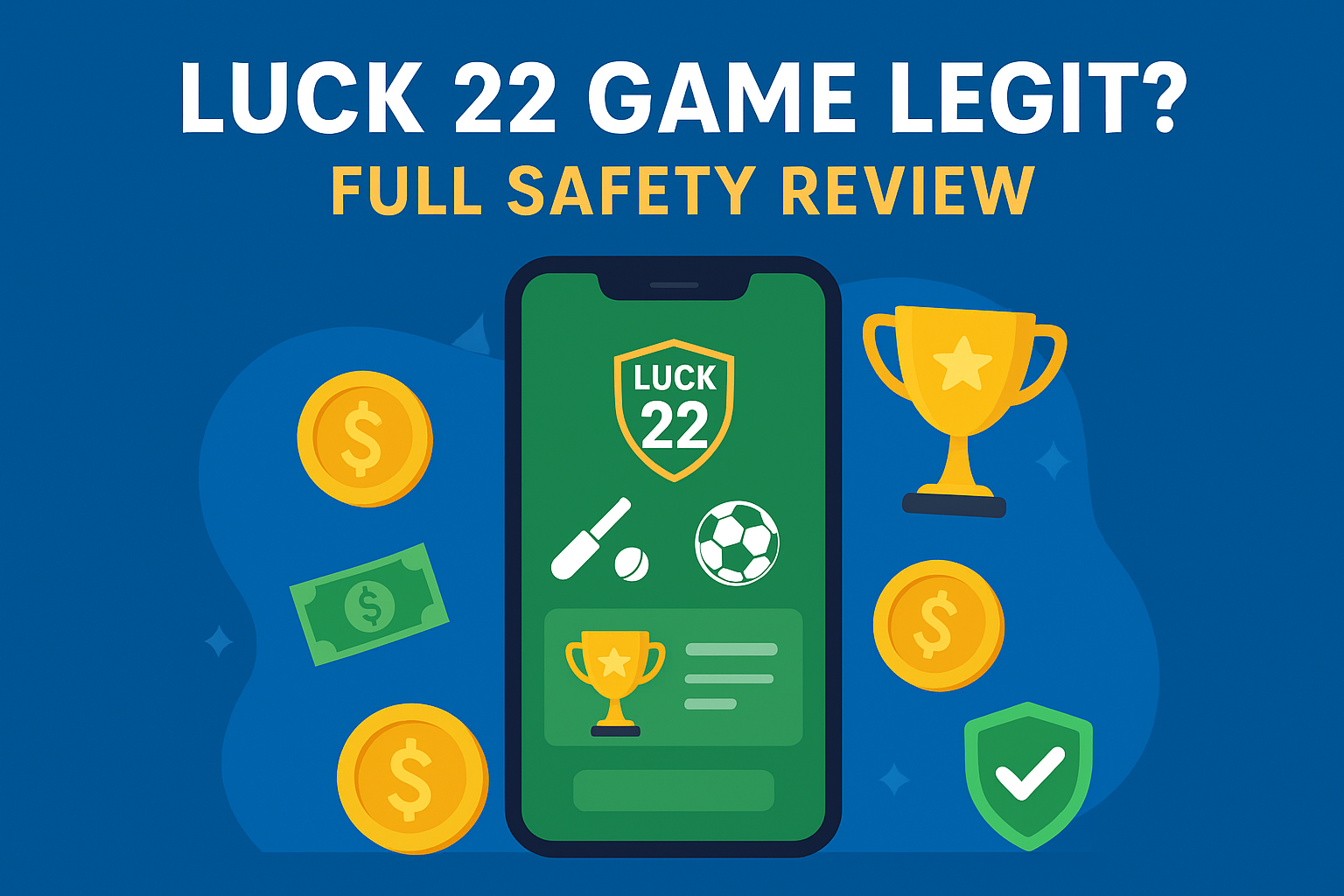 “Luck 22 Game Legit review showing fantasy sports app with real cash rewards and secure gaming interface.”